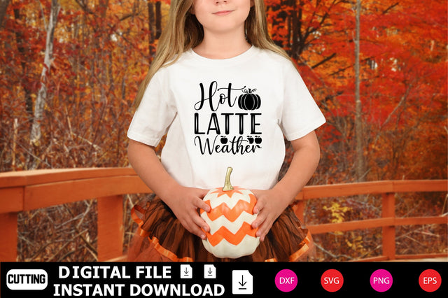 Hot Latte Weather SVG Shahin alam 