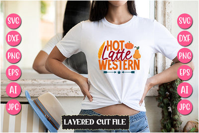 Hot Latte Western SVG Cut File SVG Newmockups 