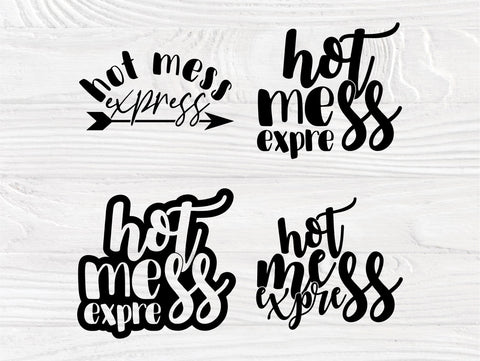 Hot Mess Express SVG, Mom Life svg, svg files for cricut, silhouette cut files, Mother's Day, Funny Cute Shirt Design, mama svg, svg designs SVG TonisArtStudio 