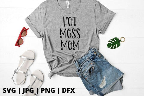 Hot Mess Mom SVG Good Morning Chaos 