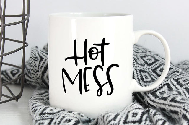 Hot Mess SVG | Funny SVG | Adult SVG | SVG for Women So Fontsy Design Shop 