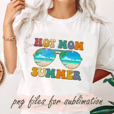 Hot Mom Summer Png, Mom Design, Mom Png, Sublimation Summer, Glasses Png, Summer, Hello Summer Png, Western Mom Png, Sublimation Design Sublimation PrintingLife 