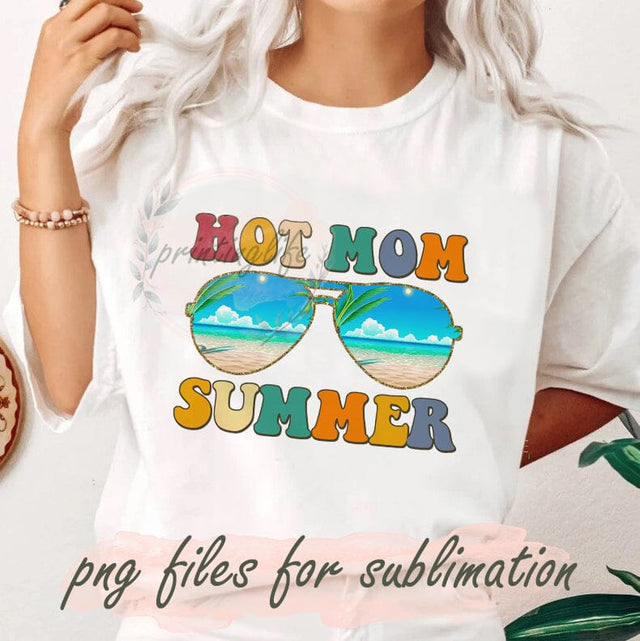 Hot Mom Summer Png, Mom Design, Mom Png, Sublimation Summer, Glasses Png, Summer, Hello Summer Png, Western Mom Png, Sublimation Design Sublimation PrintingLife 
