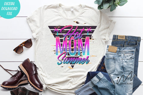 Hot mom summer png, summer t shirt, hello summer png, mom t shirt SVG Isabella Machell 