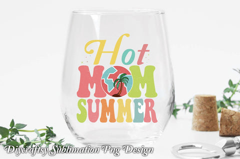 Hot Mom Summer Sublimation SVG Creativeart88 