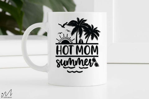 Hot mom summer svg, Sunshine svg, Summer vibes svg, Summer t shirt svg, Vacation Svg, Ocean Svg Svg, Beach Svg, Beach t shirt svg, Summer mug svg, Beach time svg, Summer Cut Files, Hello summer svg, Lake time SVG Isabella Machell 