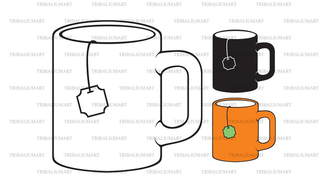 Hot mug with tea SVG TribaliumArtSF 