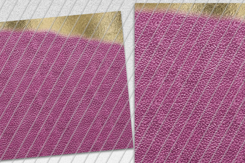 Hot Pink Leather and Gold Foil 20oz Skinny Tumbler Sublimation Sublimation Marlene Campos 