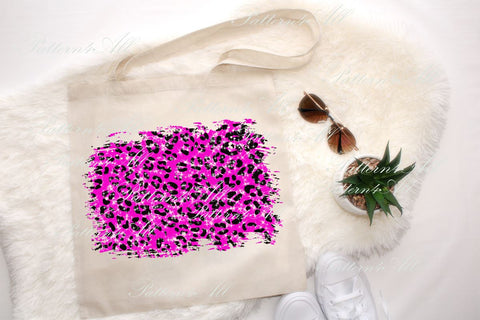 Hot pink leopard pattern PNG,backsplash sublimation design