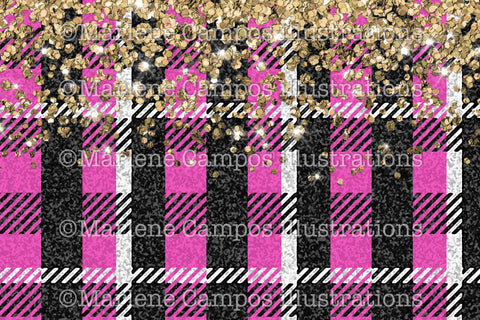 Hot Pink Plaid Fabric Sublimation for Mug / Buffalo Plaid Design Sublimation Marlene Campos 