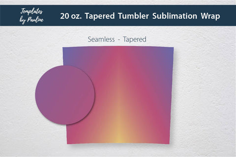 Hot Pink Seamless Skinny Tumbler Sublimation Wrap PNG Sublimation Templates by Pauline 