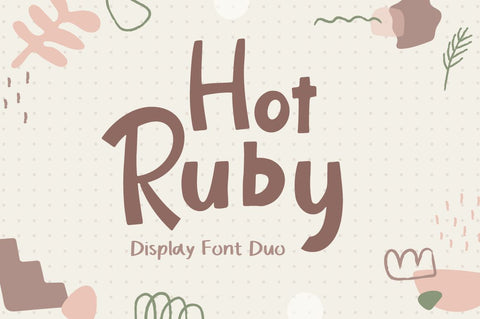 Hot Ruby - Font Duo Font Attype studio 