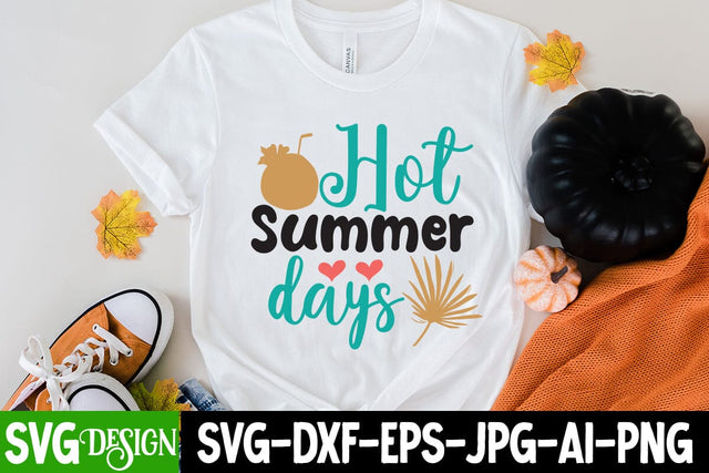 Hot Summer Days SVG Cut File, Hot Summer Days SVG Design,Summer SVG Cut File,Aloha Summer SVG Design, Summer SVG Quotes, Summer Sublimation PNG,Funny Summer SVG SVG BlackCatsMedia 