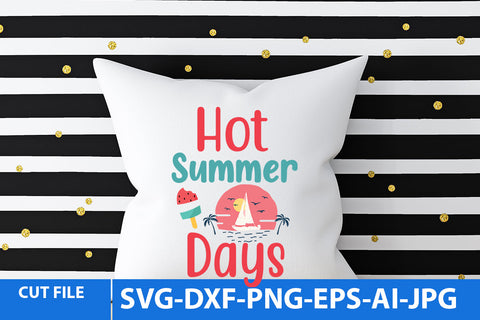 Hot Summer Days SVG Cut File SVG BlackCatsMedia 