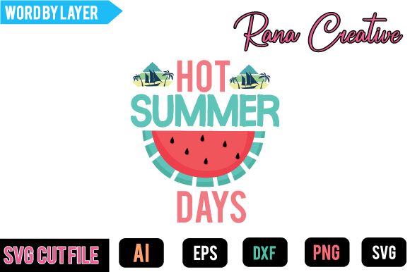 Hot Summer Days SVG Cut File SVG BlackCatsMedia 