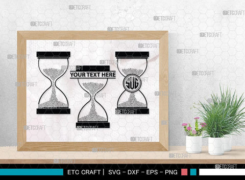 Hourglass Monogram, Hourglass Silhouette, Hourglass SVG Cut Files, Hour Glass Svg, Hexagonal Hourglass Bundle, SB00072 SVG ETC Craft 