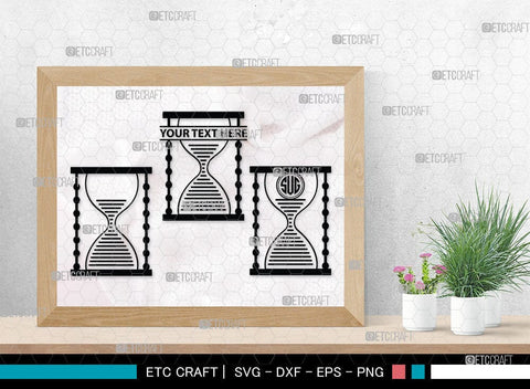 Hourglass Monogram, Hourglass Silhouette, Hourglass SVG Cut Files, Hour Glass Svg, Hexagonal Hourglass Bundle, SB00072 SVG ETC Craft 