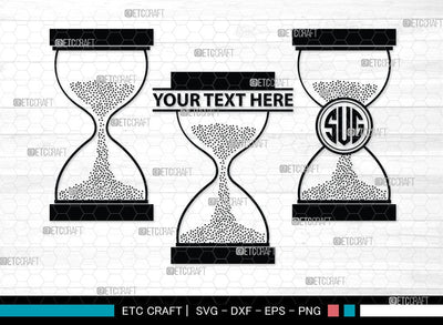 Hourglass Monogram, Hourglass Silhouette, Hourglass SVG Cut Files, Hour Glass Svg, Hexagonal Hourglass Bundle, SB00072 SVG ETC Craft 