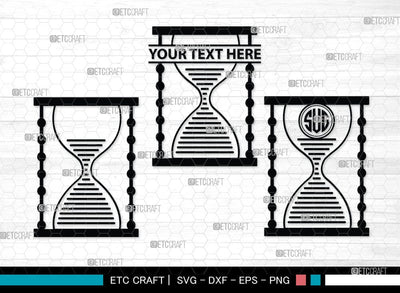 Hourglass Monogram, Hourglass Silhouette, Hourglass SVG Cut Files, Hour Glass Svg, Hexagonal Hourglass Bundle, SB00072 SVG ETC Craft 
