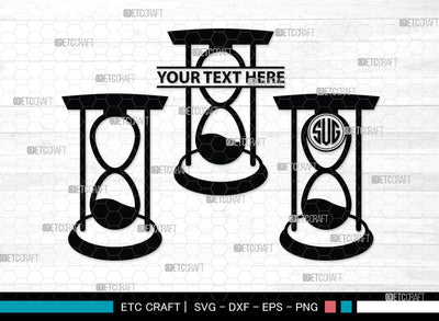 Hourglass Monogram, Hourglass Silhouette, Hourglass SVG Cut Files, Hour Glass Svg, Hexagonal Hourglass Bundle, SB00072 SVG ETC Craft 