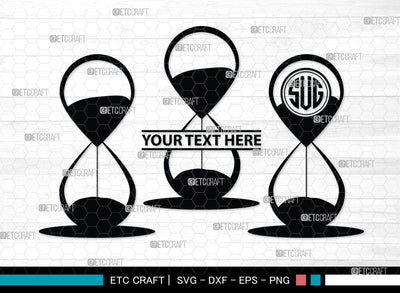 Hourglass Monogram, Hourglass Silhouette, Hourglass SVG Cut Files, Hour Glass Svg, Hexagonal Hourglass Bundle, SB00072 SVG ETC Craft 