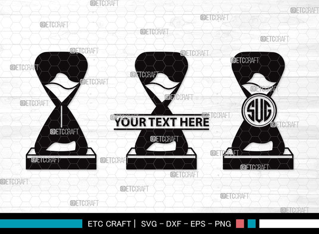 Hourglass Monogram SVG | Hour Glass Svg | Clock Svg | Time Svg | Sandglass | Hourglass Clipart SVG ETC Craft 