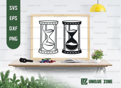 Hourglass SVG Bundle, Hourglass Silhouette, Hourglass Clock Svg, Hourglass Time Svg, Sand Hourglass Svg, SVG Unique Zone 