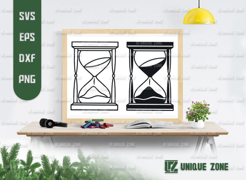 Hourglass SVG Bundle, Hourglass Silhouette, Hourglass Clock Svg, Hourglass Time Svg, Sand Hourglass Svg, SVG Unique Zone 