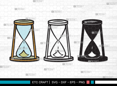 Hourglass SVG | Hour Glass Svg | Clock Svg | Time Svg | Sandglass | Hourglass Clipart SVG ETC Craft 