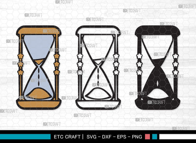 Hourglass SVG | Hour Glass Svg | Clock Svg | Time Svg | Sandglass | Hourglass Clipart SVG ETC Craft 