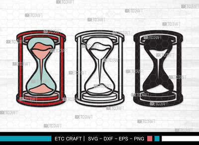 Hourglass SVG | Hour Glass Svg | Clock Svg | Time Svg | Sandglass | Hourglass Clipart SVG ETC Craft 