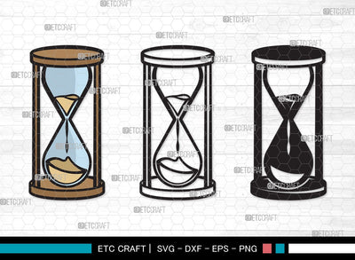 Hourglass SVG | Hour Glass Svg | Clock Svg | Time Svg | Sandglass | Hourglass Clipart SVG ETC Craft 