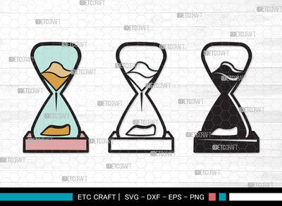 Hourglass SVG | Hour Glass Svg | Clock Svg | Time Svg | Sandglass | Hourglass Clipart SVG ETC Craft 