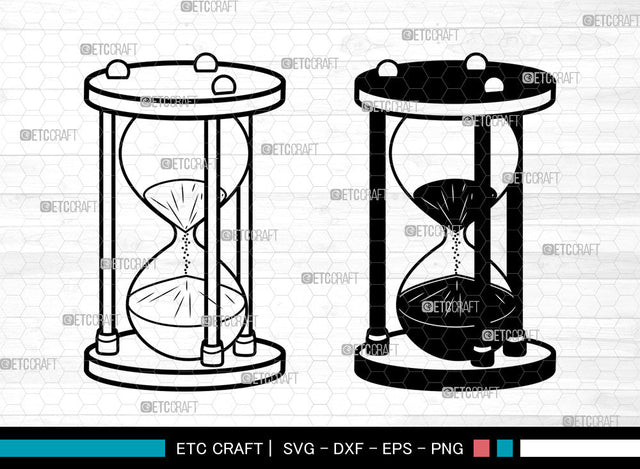 Hourglass SVG, Hourglass Clock Svg, Hourglass Time Svg, Sand Hourglass Svg, Hourglass Svg SVG ETC Craft 