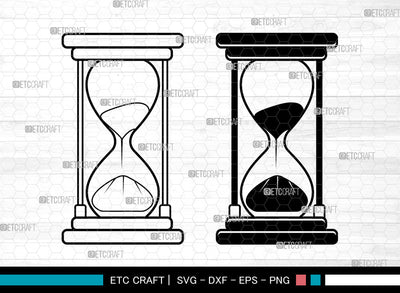 Hourglass SVG, Hourglass Clock Svg, Hourglass Time Svg, Sand Hourglass Svg, Hourglass Svg SVG ETC Craft 