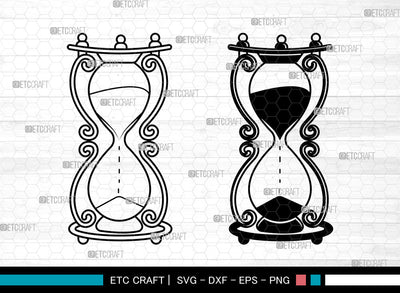 Hourglass SVG, Hourglass Clock Svg, Hourglass Time Svg, Sand Hourglass Svg, Hourglass Svg SVG ETC Craft 
