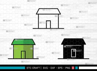 House Icons Color, House Svg, House roof Svg, Houses, Homes, House Bundle, Icon Bundle, Svg Cut File, Dxf, Eps, Png, SVG ETC Craft 