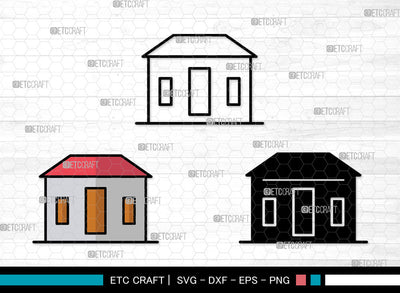 House Icons Color, House Svg, House roof Svg, Houses, Homes, House Bundle, Icon Bundle, Svg Cut File, Dxf, Eps, Png, SVG ETC Craft 