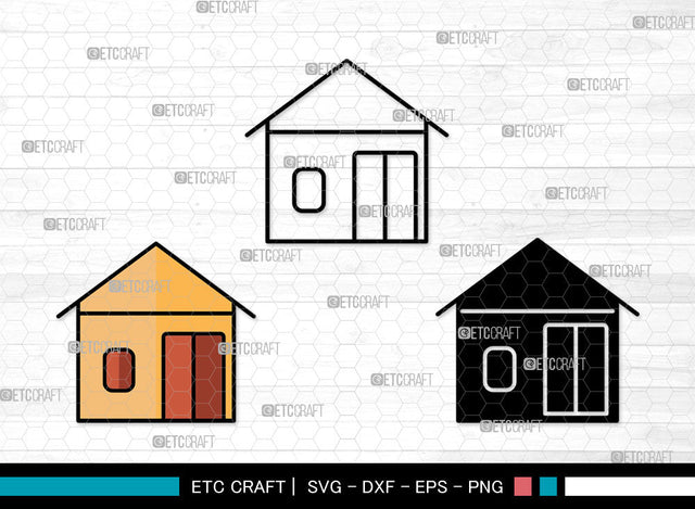 House Icons Color, House Svg, House roof Svg, Houses, Homes, House Bundle, Icon Bundle, Svg Cut File, Dxf, Eps, Png, SVG ETC Craft 
