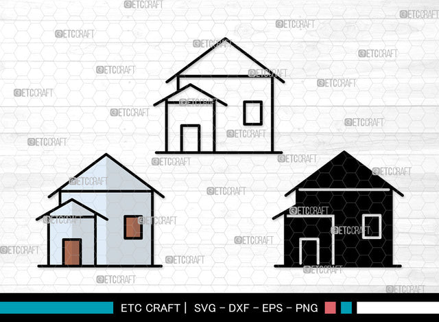 House Icons Color, House Svg, House roof Svg, Houses, Homes, House Bundle, Icon Bundle, Svg Cut File, Dxf, Eps, Png, SVG ETC Craft 