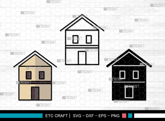 House Icons Color, House Svg, House roof Svg, Houses, Homes, House Bundle, Icon Bundle, Svg Cut File, Dxf, Eps, Png, SVG ETC Craft 