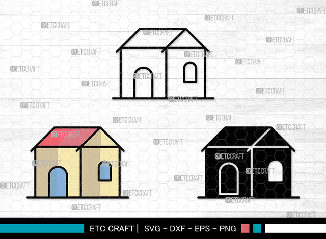 House Icons Color, House Svg, House roof Svg, Houses, Homes, House Bundle, Icon Bundle, Svg Cut File, Dxf, Eps, Png, SVG ETC Craft 