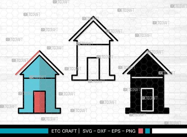 House Icons Color, House Svg, House roof Svg, Houses, Homes, House Bundle, Icon Bundle, Svg Cut File, Dxf, Eps, Png, SVG ETC Craft 
