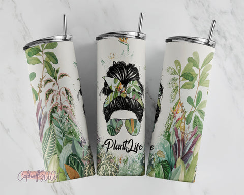 Mama Tumbler Tropical Flowers 20oz Skinny Straight Tumbler drinkware-with  straw