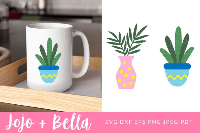 House Plants Svg, Plant Svg, Cactus DXF, Cacti Svg, Succulent Svg, Succulent Cut file SVG Jojo&Bella 