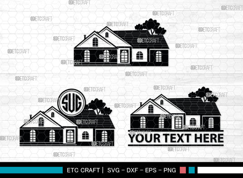 House Silhouette, House SVG, Building Svg, Architecture Svg, Home Svg, SB00028 SVG ETC Craft 