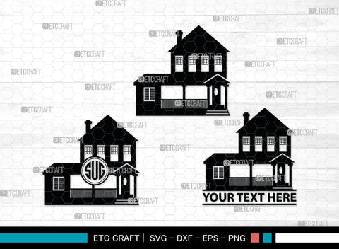 House Silhouette, House SVG, Building Svg, Architecture Svg, Home Svg, SB00028 SVG ETC Craft 