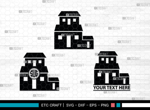 House Silhouette, House SVG, Building Svg, Architecture Svg, Home Svg, SB00028 SVG ETC Craft 