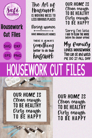 Housework SVG Cut Files SVG Safi Design 