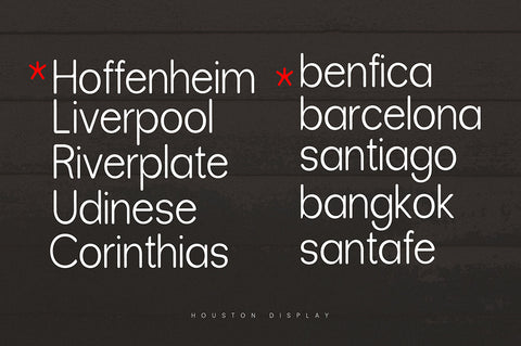 Houston Font gatype 